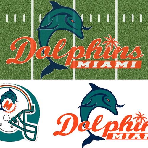 99designs community contest: Help the Miami Dolphins NFL team re-design its logo! Design réalisé par VHF