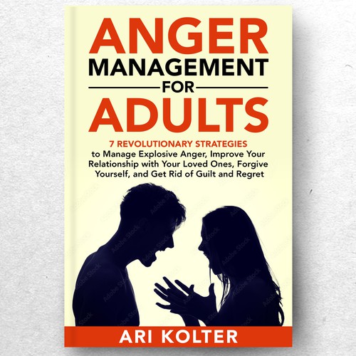 Design a unique cover to make readers feel at ease with a book about anger Design by ryanurz