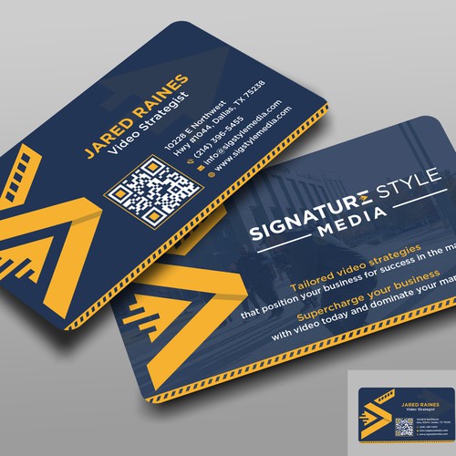 Design the Perfect Signature Style Business Card for my Video Production Company Design by prosenjit_P