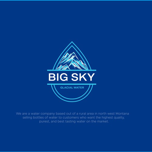 Water company looking for a logo to show our water is pure, untouched, glacial water Design réalisé par OPIEQ Al-bantanie