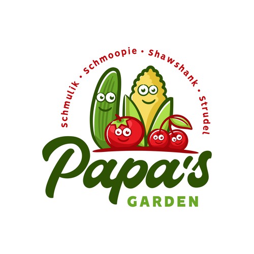 Fun garden logo for our kids to honor grandpa Design by Akhbarindo