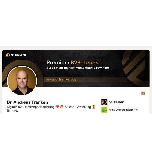 LinkedIn Header Image | B2B digital brand positioning and lead generation consultant Design by Anturium