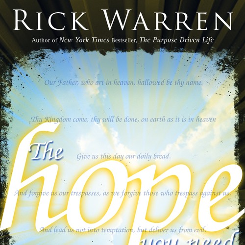 Design Rick Warren's New Book Cover Diseño de Chris Harrell