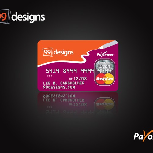 Prepaid 99designs MasterCard® (powered by Payoneer) Réalisé par RGB Designs