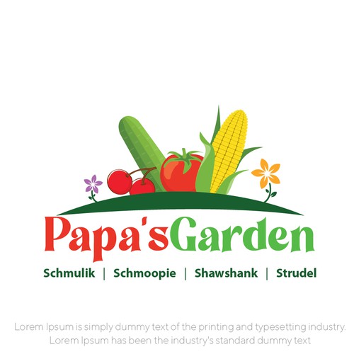 Fun garden logo for our kids to honor grandpa Design by Bisht-Graphic