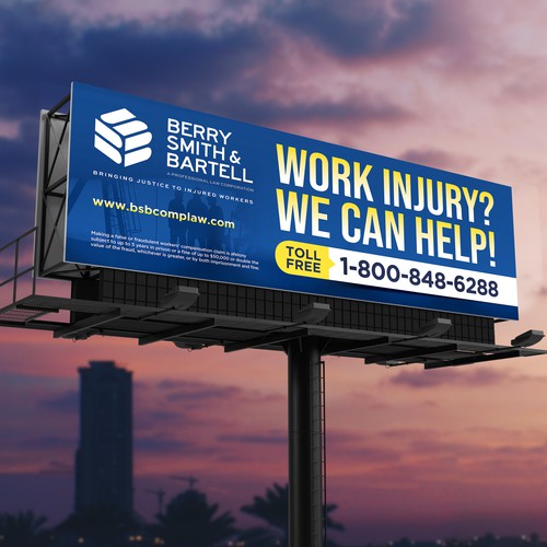 Law Firm Billboard Design by SoftSkills