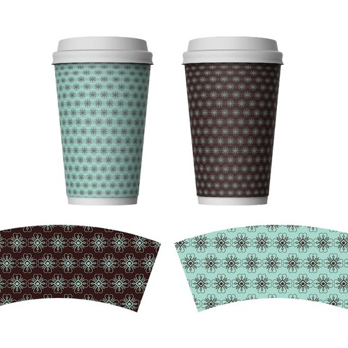 Artwork Design for Paper Cups Diseño de OpArt