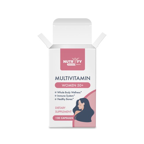 creationMBさんのDesign a premium packaging for Multivitamin for women 50+ brand for Nigerian Consumersデザイン