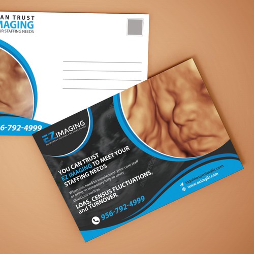 ULTRASOUND STAFFING CARD/FLYER Diseño de Tanny Dew ❤︎