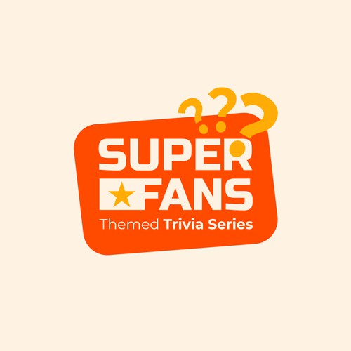 SUPER FANS Theme Trivia Series Logo Design by dypmind