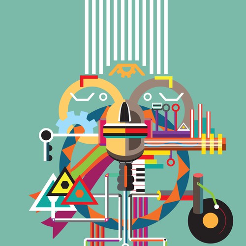 99designs community contest: create a Daft Punk concert poster Diseño de Boris Jovanovic