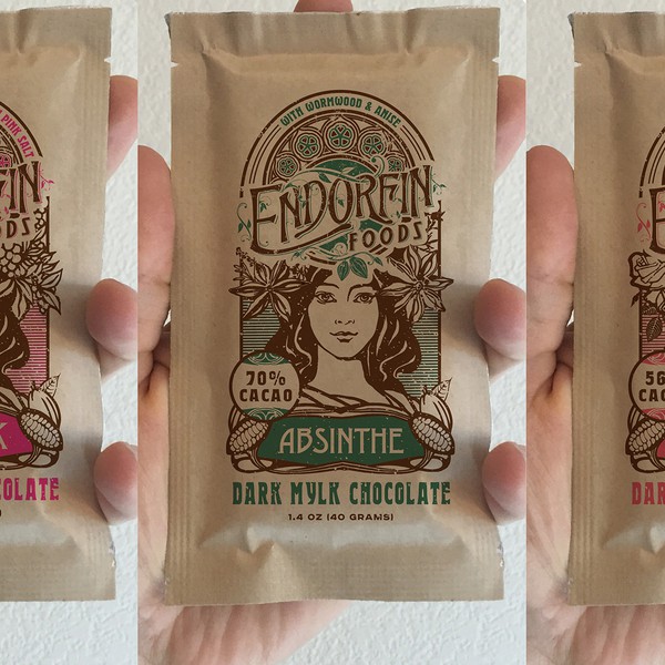 Art Nouveau Inspired Kraft Pouches for Organic Chocolate Bars