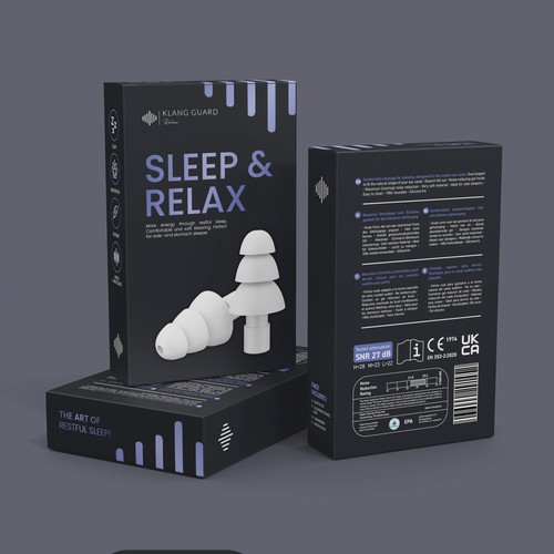 Premium In-Ear Hearing Protection Packaging Design for German and Europe Market Design by CUPEDIUM