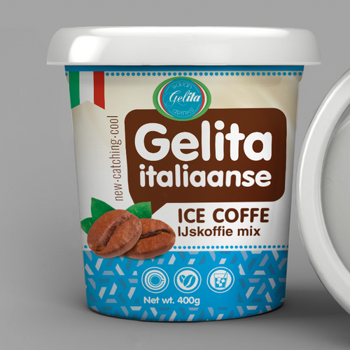 Italian Ice Coffee mix @ home  Label Design by garryveda.com