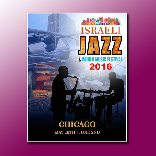 Israeli Jazz and World Music Festival Design by oedin_sarunai