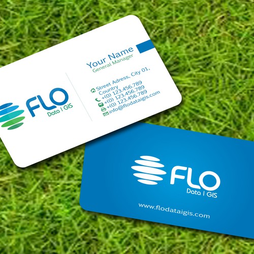 Business card design for Flo Data and GIS Design by jopet-ns