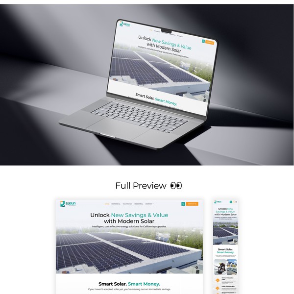 Design by Greentec✿ titled "Edisun Renewables"