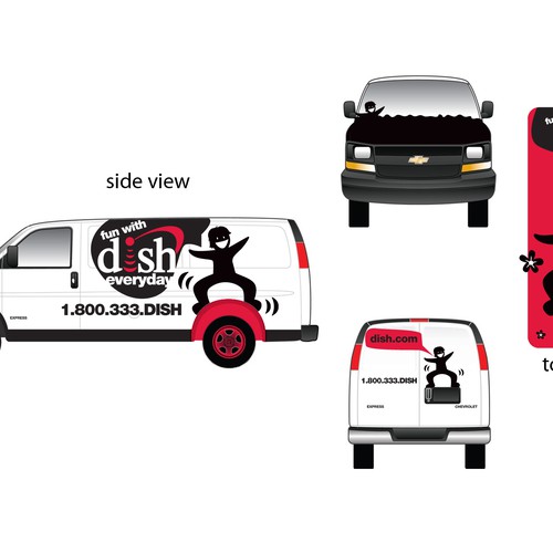 V&S 002 ~ REDESIGN THE DISH NETWORK INSTALLATION FLEET Design por OmahLogo