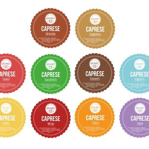 Label Design for Gourmet Food Design by imatriku