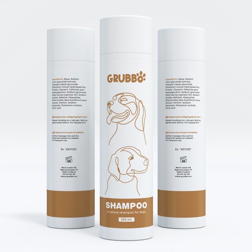 Design label for dog shampoo Design réalisé par interaksi