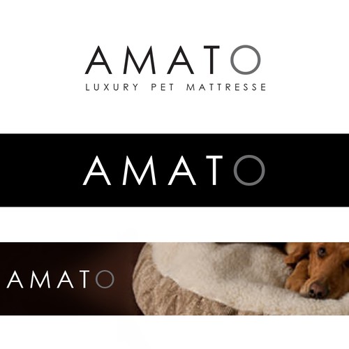 AMATO modern/luxury dog bed logo Design by :: WorkPlace 17 ::