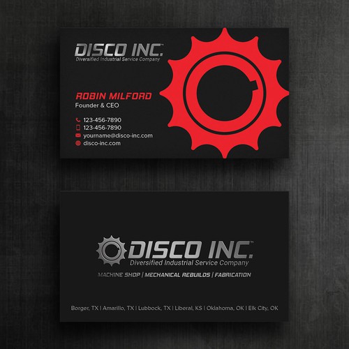 Business Card Design for Industrial Service Company Réalisé par Felix SH