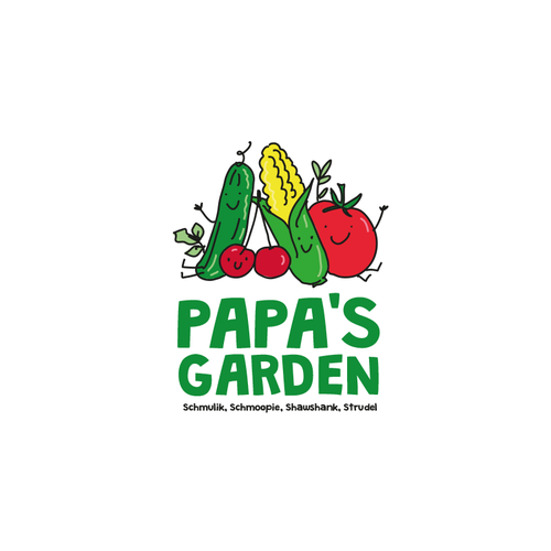 Fun garden logo for our kids to honor grandpa Design by DaliaKK