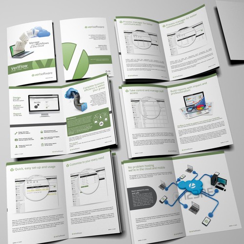 Process and Workflow Management Software Brochure Design by --Hero