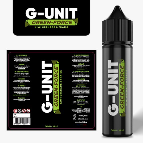 G-UNIT Eliquid need his new label Design by DevDevit   ★ ★ ★ ★ ★