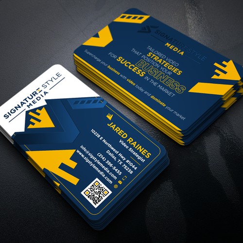 Design the Perfect Signature Style Business Card for my Video Production Company Design by Xclusive16