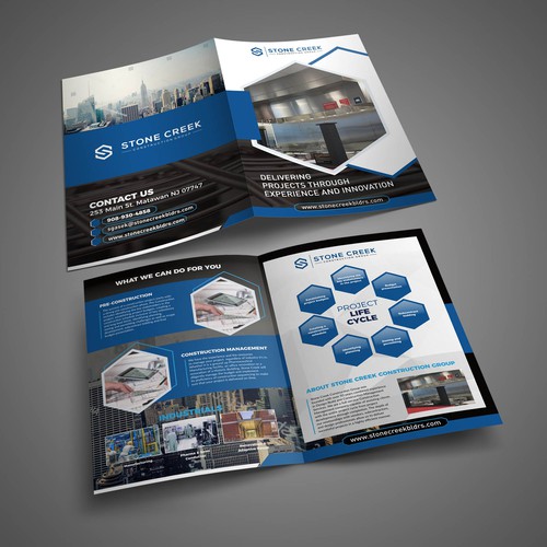 Brochure for Construction Company Design by Dzhafir