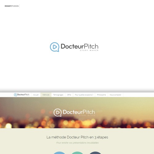 Design a logo for a Communication Coach and Powerpoint Producer -
Docteur Pitch Design by Roggy