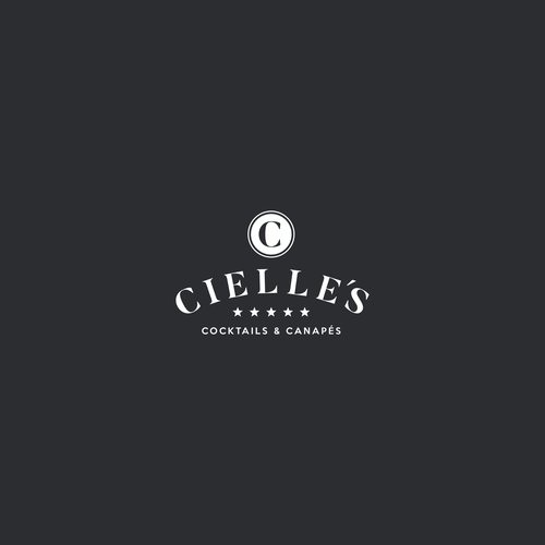 Logo for a new cocktail bar / restaurant. Classy. Elegant. Design by Direwolf Design