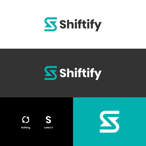 Minimalist and modern logo design for modern work shift management application Design by Ariokh Batara