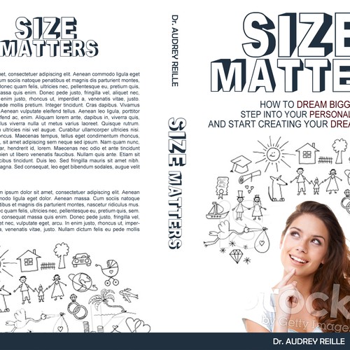 Design an Inspiring Book Cover for "Size Matters" on Dreaming Big! Design by VaMeDe