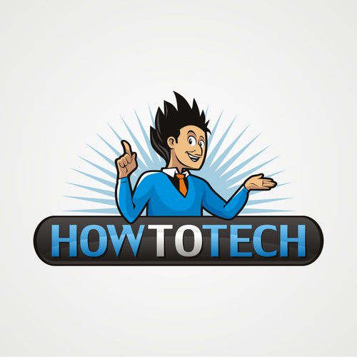Create the next logo for HowToTech. Diseño de KA!