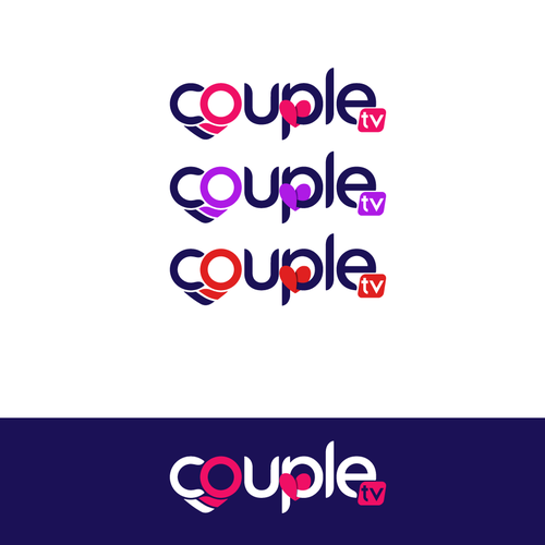 Couple.tv - Dating game show logo. Fun and entertaining. Design por Sufiyanbeyg™