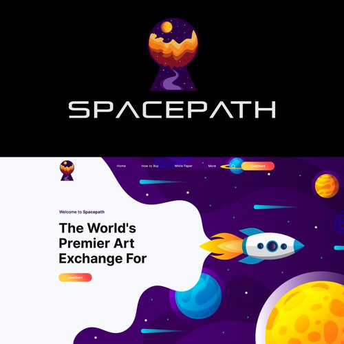 コンペ「SpacePath Logo Contest winner will receive $500」のデザイン by *Wolverine*さん 