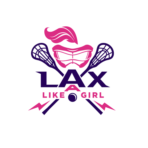 A classic yet fun logo for the fearless, confident, sporty, fun female lacrosse player Design by ies