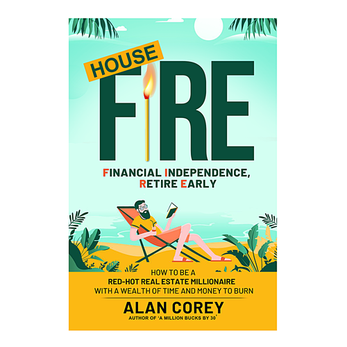 Eye-catching BOOK COVER with REAL ESTATE and EARLY RETIREMENT focus Design by Nat Pearl Designs