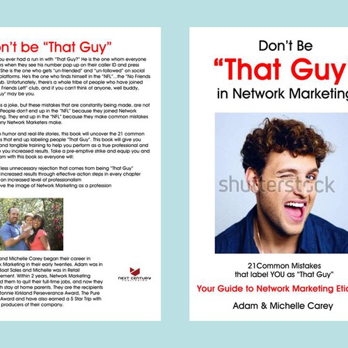 NCP BOOK COVER - Don't Be "That Guy" In Network Marketing Design by NHolm