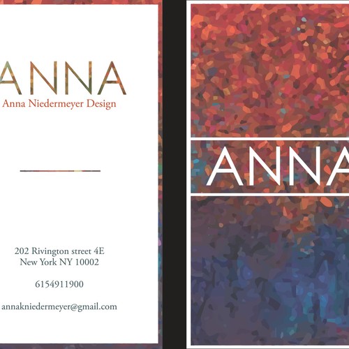 Design di Create a beautiful designer business card di AntR_Design