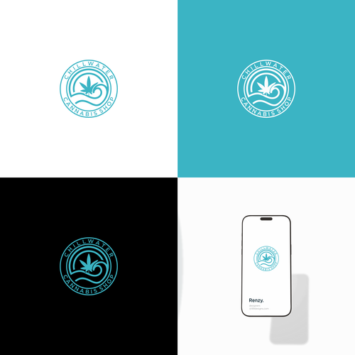 Chillwater Cannabis Shop Logo - Calm the Noise, Find Your Better Design by Renzy.