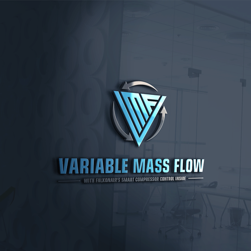 Falkonair Variable Mass Flow product logo design Design por K a j i e