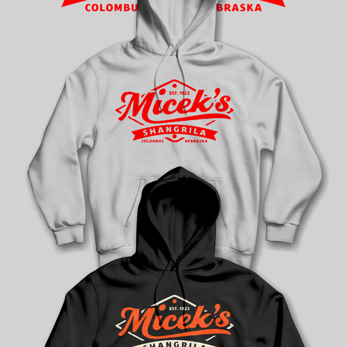 Retro hoodie illustration design for family owned bar Design by RenzWa