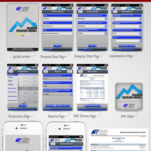 Help York International Agency, LLC with a new mobile app design Design by icalizers