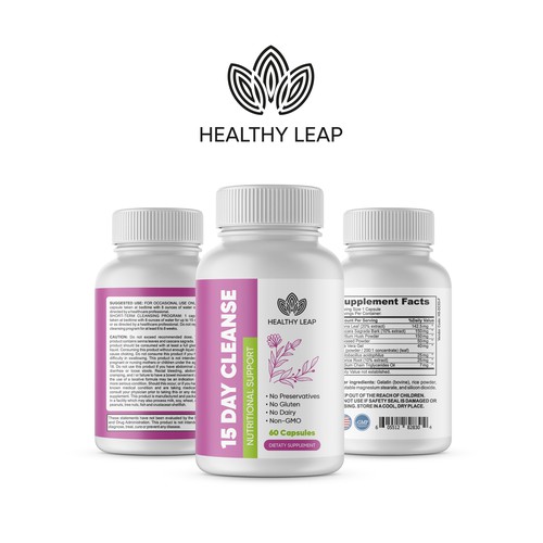 Design Supplement Label for Diet and Nutrition Brand Design by creationMB