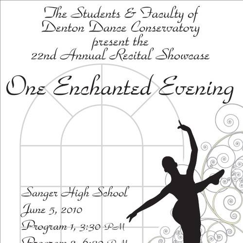 We need the cover for a dance recital program | Print or packaging ...