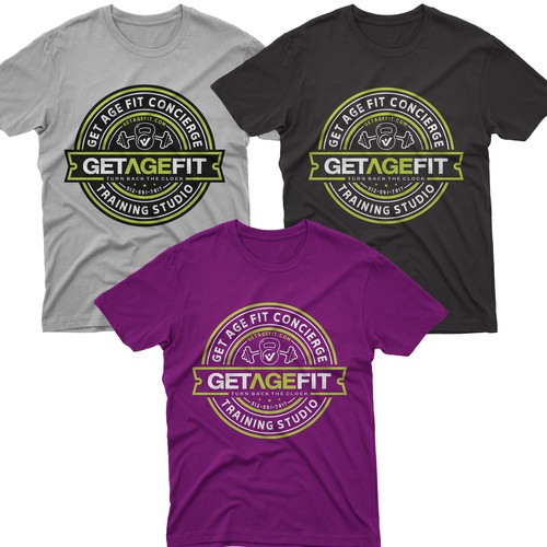 Create Bold, Dynamic Design for Get Age Fit Concierge Studio Apparel Réalisé par -Diamond Head-