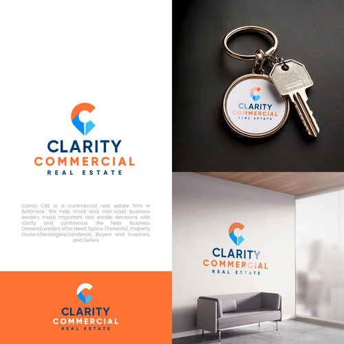 Logo + Brand Guide for Clarity Commercial Real Estate Design by Dadisigner
